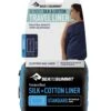 Sea To Summit Travel Liner Soie + Coton -Aventure Tente drap sea to summit silk cotton travel liner 02