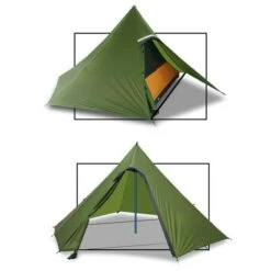 Luxe Outdoor Sil Hexpeak F6a (Verte) -Aventure Tente luxe outdoor sil hexpeak f6 05