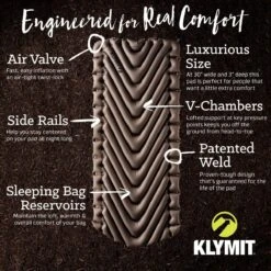 Matelas Klymit Static V Luxe -Aventure Tente matelas gonflable klymit static v luxe