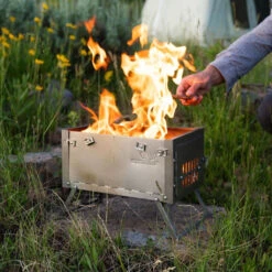 Winnerwell Fastfold Titanium Camping Stove -Aventure Tente poele winnerwell fastfold titanium camping stove 52