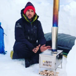 Winnerwell Fastfold Titanium Camping Stove -Aventure Tente poele winnerwell fastfold titanium camping stove 65