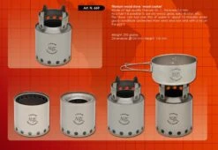 Titanium Wood Stove -Aventure Tente rechaud bois titane