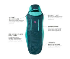 NEMO EQUIPMENT Nemo Forte Women’s 35 -Aventure Tente sac de couchage nemo forte women 35 03