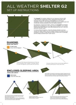 Snugpak All Weather Shelter G2 -Aventure Tente tarp snugpak all weather shelter g2 07