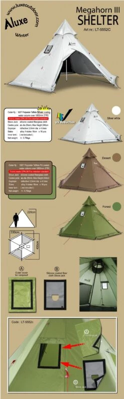 Luxe Outdoor Megahorn III -Aventure Tente tente luxe outdoor megahorn iii 02