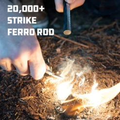 UCO Titan Fire Striker Ferro Rod -Aventure Tente uco firestartingtorchestitan fire striker ferro rod 04